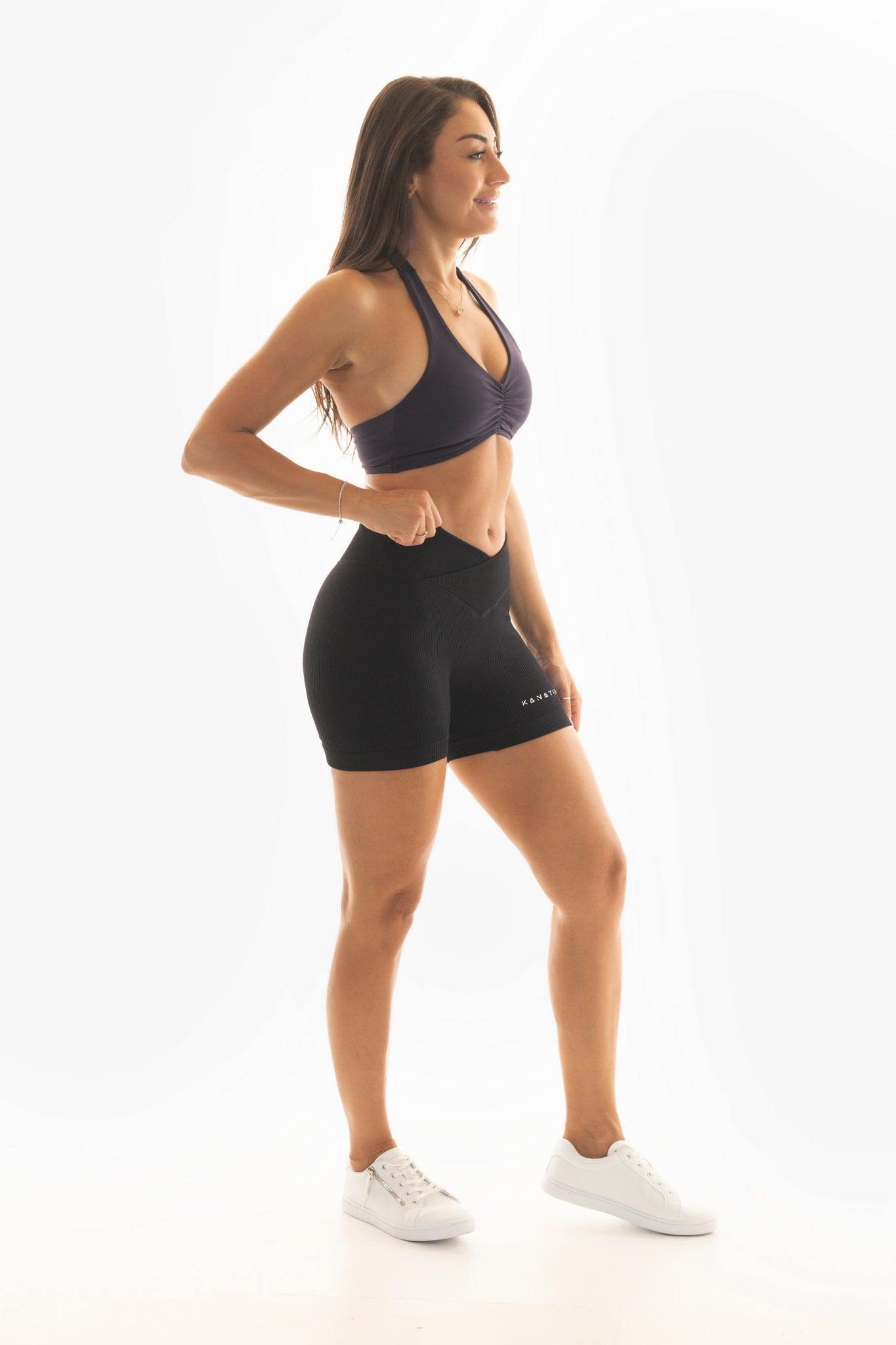 Women's Ribbed Bike Shorts