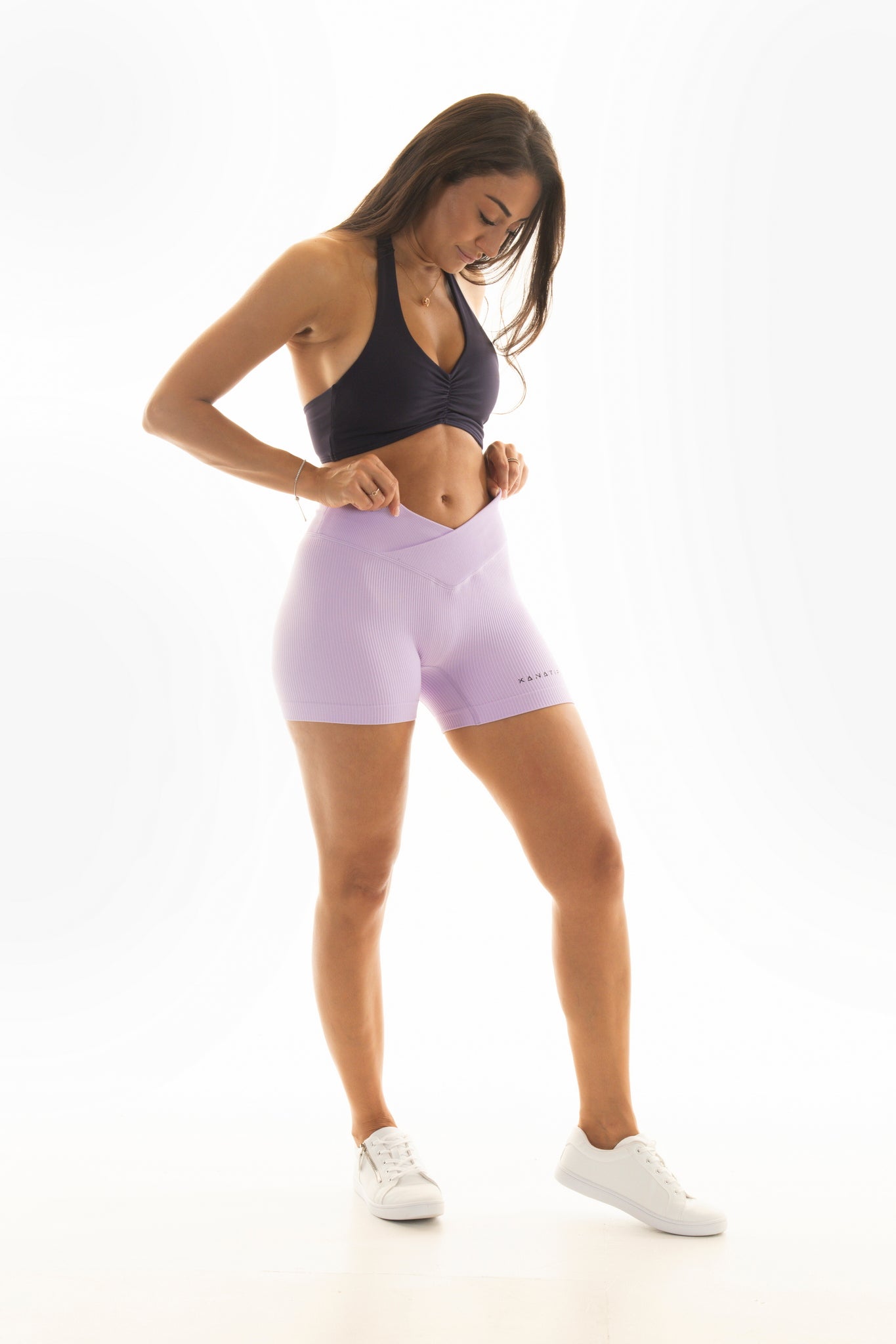 Women's Ribbed Bike Shorts